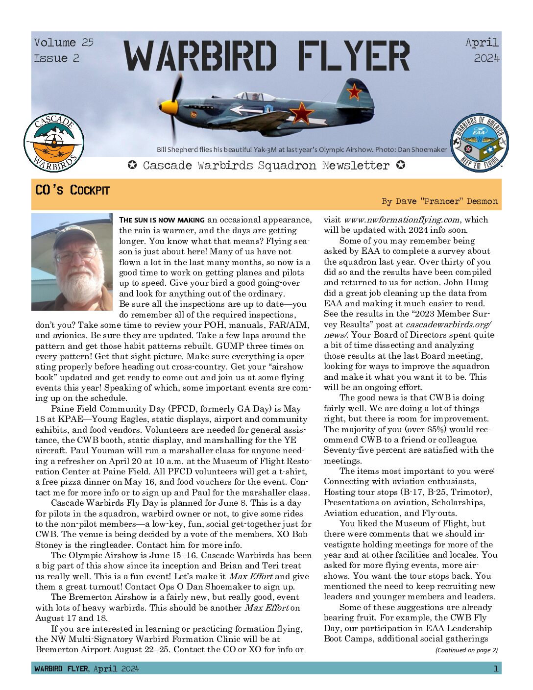 April 2024 Warbird Flyer